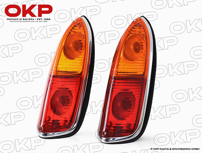 Set (2) tail lights Ferrari 250 California / Fiat 600 Vignale
