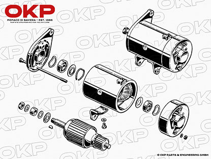 Rebuilt alternator dynamo AR 2600 Marelli DN 62C