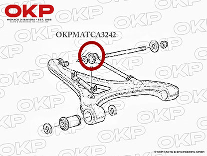 Track control arm Ball joint for rear wishbones Maserati