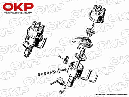 Distibutor Alfa Romeo 2600 Marelli S93A