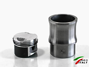Piston and liner (1 pc.) Montreal V8 forged