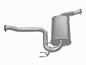 Centre exhaust muffler Spider / GTV (916)