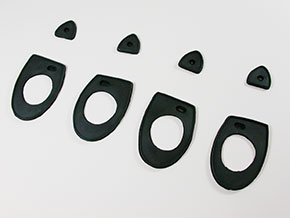 Set door handle rubber seals Giulia Super / Nuova