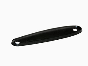 Rubber pad for outside rear view mirror round chrome