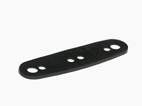 Rubber pad for outside rear view mirror oval chrome