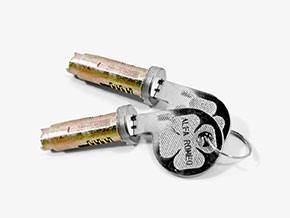 Lock cylinder set for outer door handle 1750 - 2000 Spider