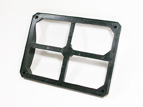 Rear number plate frame Bertone GTV (plastic)