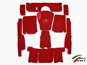 Serie tappeti velluto rosso 750 / 101 Giulietta Spider