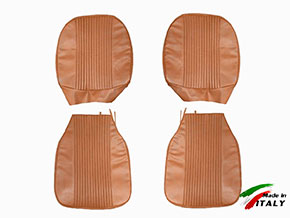 Set (2) front seat covers Giulia Super 69 - 74 scay brown