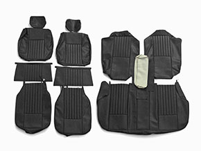Complete seat covers 1750 Berlina 70-72 scay black