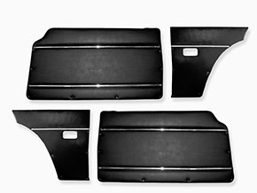 Set (4) door panels black 1300 - 1750 GT / GTV 1. series
