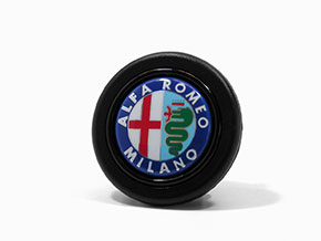 Pulsante clacson con stemma Alfa Romeo Milano