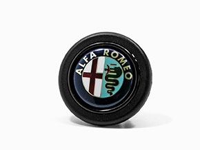 Hupenknopf mit Alfa Romeo Logo