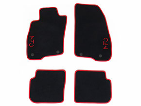 Set floor mats black Velours Mito 2008-18