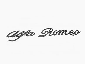 Schriftzug Alfa Romeo (2-teilig) Rundheck + Giulia
