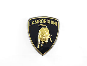 Emblem Lamborghini black 55 x 65 mm