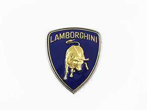 Emblem Lamborghini blue 55 x 65 mm