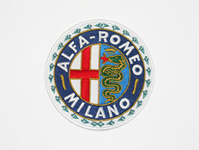 Applicabile ricamato Alfa Romeo Milano (85mm)