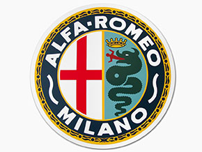 Aufkleber Alfa Romeo Milano (Durchmesser 30cm)