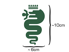 Adesivo Alfa serpente verde (10cm)