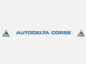 Sticker for  front screen Autodelta Corse blue