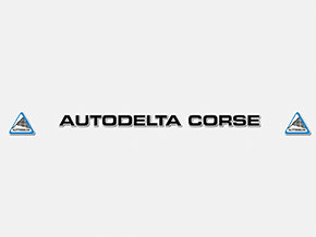 Adesivo per parabrezza Autodelta Corse nero