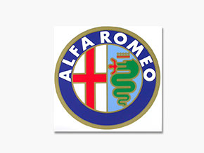 Adesivo Alfa Romeo rotondo (15cm)