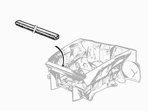 Rubber gasket profile radiator seal Bertone GT / GTV