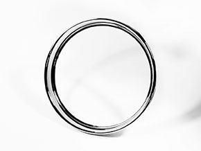 Chrome ring for instruments 750 / 101 Giulietta Spider