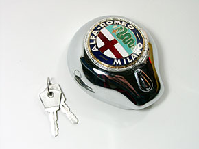 Trunk lid chrome lock assembly 750 / 101 Giulietta Spider 