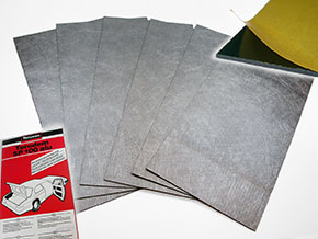 Noise-adsorbent mat Aluminium 50 x 25cm (6 pcs.)