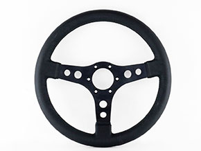 Steering wheel black leather 350mm Lamborghini Miura