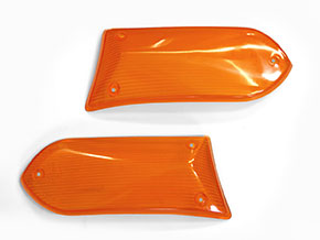 Satz Blinkergläser orange Fiat Dino Spider links + rechts