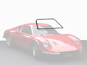Dichtlippe hintere Seitenscheibe Ferrari Dino 208/308 GT4, Hintere  Seitenscheibe, Glas, 208 / 308 GT4, Ferrari, Teile & Zubehör